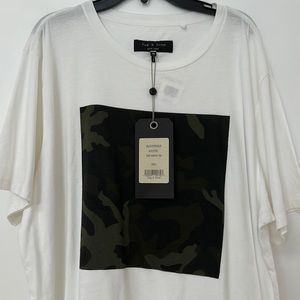 Rag and bone T with camo print